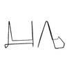 Clearco Plate Easel Display, Black Metal Plate Holder, Tabletop Picture