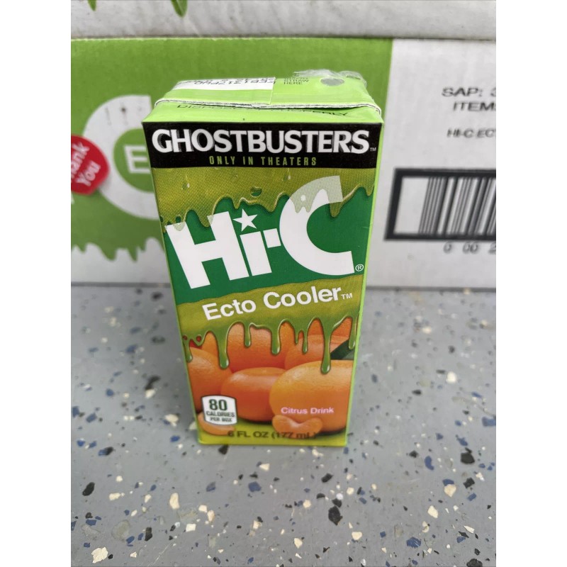 2017 Ghostbusters Limited edition Hi-C Ecto Cooler Juice Box Single