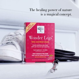 New Nordic Wonder Legs - High Strength Pine Bark Extract - Help Avoid Feeling of Tired Legs - Helps Maintain Normal Circulation - 60 Tablets