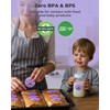 MUNBYN 3 Inch Purple Circle Thermal Sticker Labels, Multi-Purpose Self-Adhesive