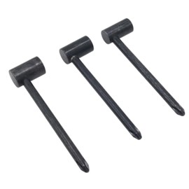 Soundspire 3-Pack Guitar Truss Rod Wrench Set, 6.35/7/8mm Short Shank Hex Keys with Cross Screwdriver for Guitar/Bass Neck Tight Space Adjustment (19mm Alloy Sleeve, Black)