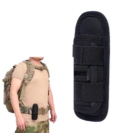 Srvauyea Torch Holster, Torch Holder, Tactical Torch Holster Bag, Nylon Torch Holster, LED Torch Holster with 360° Rotating Clip for Hiking Camping Training