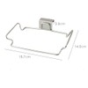 QUUPY Hanging Trash Bag Holder Stainless Steel,Large Stainless Steel Trash