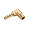 sourcing map Brass Barb Hose Fitting, 90 Degree Elbow 6mm