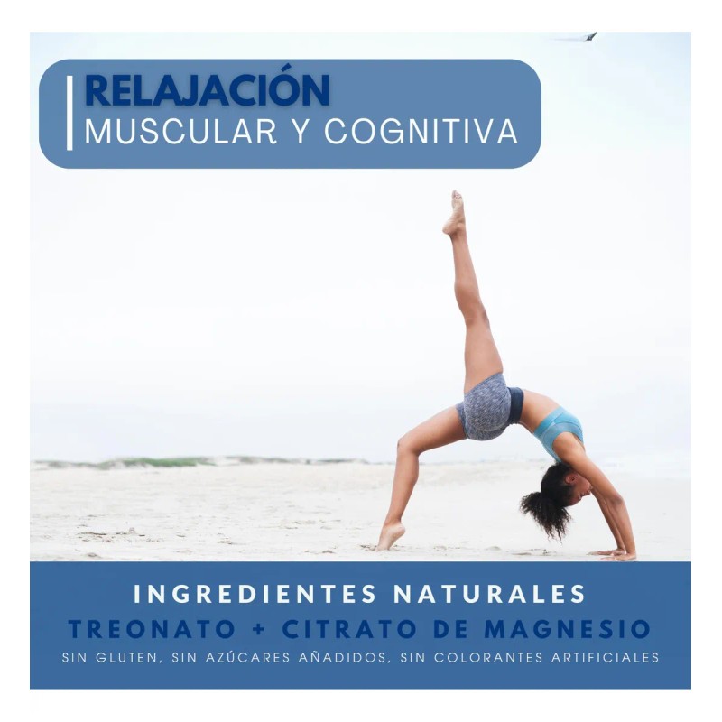 Treonato De Magnesio Con Citrato De Magnesio 500 Mg 200