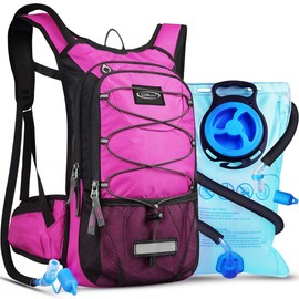 Lunidry Insulated Hydration Pack Backpack with 3L BPA Free Leak-Proof Water Bladder, Keep Liquids Cool for Up to 5 Hours, Daypack for Hiking, Running, Cycling, Hunting, Climbing