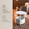 VERFARM Coffee Table with Storage, Round Center Table for Living
