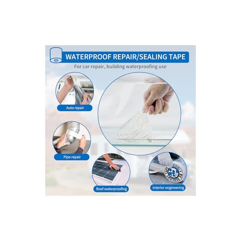 BEBOBLY RV Waterproof Repair Tape - 2 Inch x 50