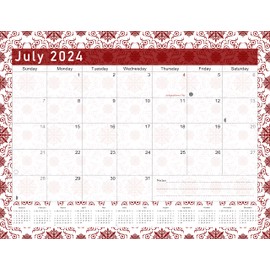 2024-2025 Calendar 18 Months Student Calendar/Planner for 3-Ring Binder, Desk, or Wall -v014