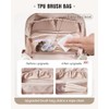 EACHY Travel Makeup Bag, Large Capacity Cosmetic Bags for Women,