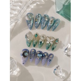 [Summer Nail Discount] Seabreed Dream  - Mermaid Aqua / [여름네일 할인] 씨브리드 드림  - 머메이드 아쿠아