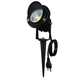 TOVEENEN LED Outdoor Spotlight 12W White Waterproof Landscape Spot Lights for Chrismas Yard House Flag Lighting, Daylight White 4000K, 120V 12W