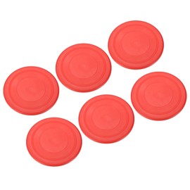 PATIKIL 7 Inch Flying Disc, 6Pcs TPR Flying Discs Soft Waterproof for Adults Dog Outdoor Playing Sport Game, Red