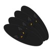 Black Cat Face Pet Kitty Double-Sided Oval Nail File Emery