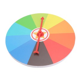 Kisangel Fortune Rotating Prize Wheel Wall Mounted Game Props for Parties and Events Design Compact Spinning Wheel for Fun and Engagement