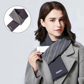 Heated Scarf, USB Heating Scarf, Neck Warmer, Heated Neck Wrap with 3 Heat Settings, Cold Protection for Outdoor Activities in Winter, White