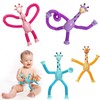 ZZRSYJ Pack of 4 Telescopic Suction Cup Giraffe Toy, Telescopic