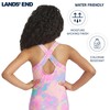 Lands' End Girls' UPF 50+ Stretch Crisscross Back One Piece