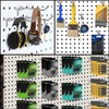 ZHjuju Pegboard Hooks,50PCS 10 cm & 5 cm Length Metal