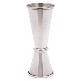 ANCLLO 1oz / 2oz Double End Measuring Cup Stainless Steel Cocktail Bar Tools for Bartender Beautiful Double Cocktail Bar Tools for Bar Home Bartender Party Wine Drinks Silver