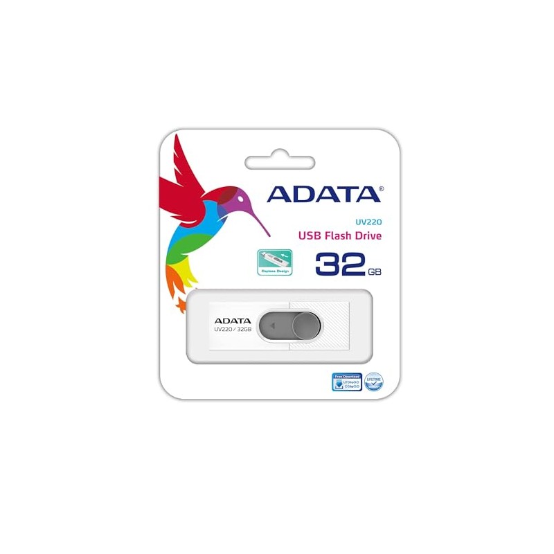 ADATA 32 GB Memoria Flash USB 2.0 Deslizable Color Blanco
