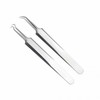 Precision Tweezers for Delicate Work Curved Beauty Tweezers 5ea
