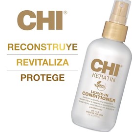 CHI Keratin Leave-in Conditioner, Acondicionador hidratante para restaurar la suavidad y prevenir la rotura, ideal para uso diario, sin sulfatos, 170 