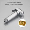 HOYOJU Solid Brass Handheld Bidet Sprayer Toilet-Adjustable Water Pressure Control