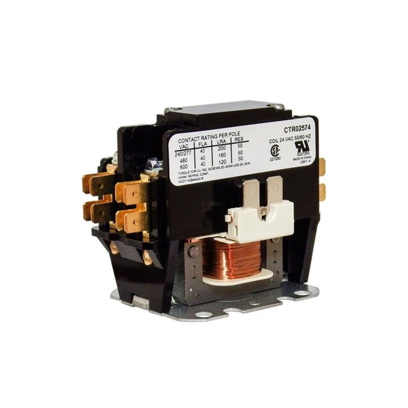 OEM Trane/American Standard Contactor - CTR02574 / CTR-2574-40 Amp /