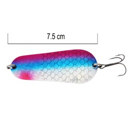 SEABUZZ Indicator Set 26.5 g/7.5 cm - Pike & Perch & Zander Fishing Lure - Metal Spoon Hard Bait with Treble Hook - Spinner Fishing Sport Set - Fishing Spoon - Pike Bait - Bass Bait - Bait Set (BRB)