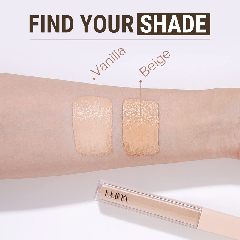 LUNA Long Lasting Tip Concealer, Fixing Fit, No. 2, Beige,