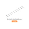 METALLIXITY 5 Pcs Double Sided Stud Bolts (M4 Thread 150mm