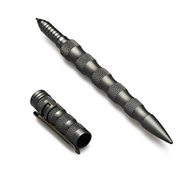 Uzi 9004805 Tactical Defender Pen with Striking Pt. Gun Metal Grey