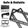 Front License Plate Bracket Black and White License Plate Frames