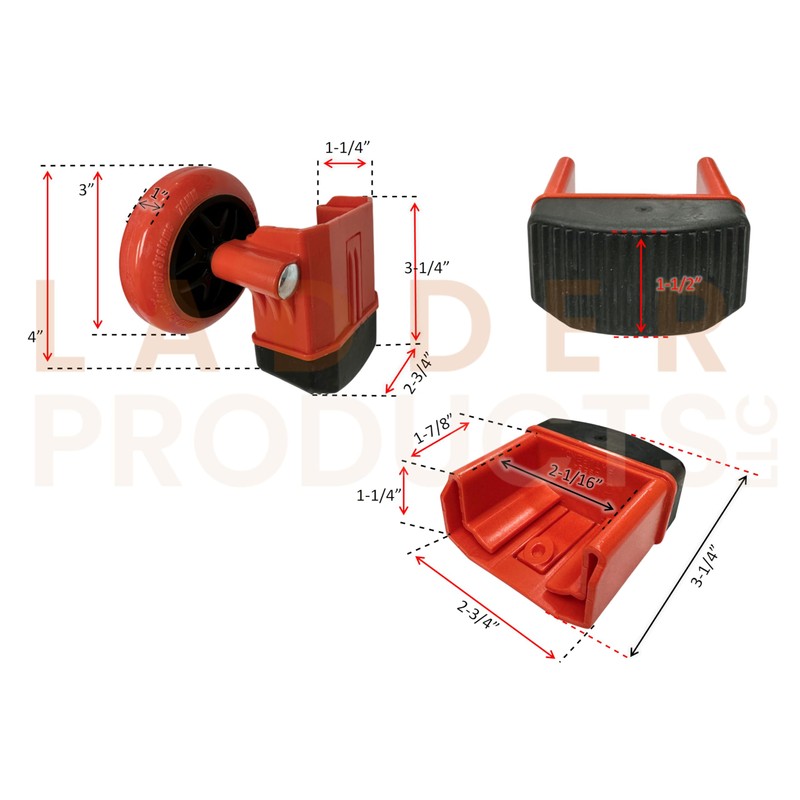Little Giant Ladder Snap Foot Wheel Kit 31716