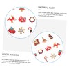 FOMIYES 12pcs Christmas Nail Art Stickers Festive Holiday Decoration Decals