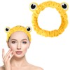 Jowmoy yellow Frog Eye Elastic Headband - Versatile for Spa,
