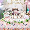 XJLANTTE 4 PCS Butterfly Birthday Tablecloth Decor Butterfly Plastic Table
