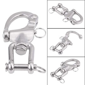 316 Stainless Steel Snap Shackles Quick Release Swivel Jaw Snap Sailing Shackle for Sailboat Spinnaker Halyard(128mm) quick release shackle