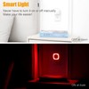 YUNLEX 6 Pack Plug in Dimmable Red Night Light, Auto