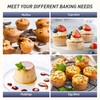 2 Packs 12 Cups Silicone Muffin Pan with Metal Reinforced