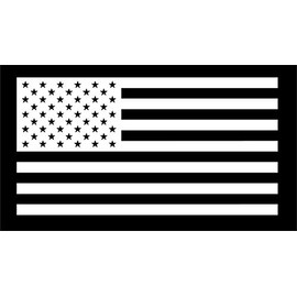 American Flag United States Decal Sticker for Car Window, Laptop, Motorcycle, Walls, Mirror and More. (4" T x 7.5" W)