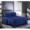 Pure Bedding Bed Sheets - Full Sheet Set [6-Piece, Navy]