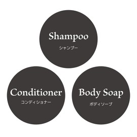 SignStore Bottle Sticker Round Dark Grey Shampoo Conditioner Treatment Body Soap Waterproof ITAG02 (Dark Gray Round Letter A)