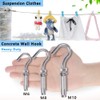 Concrete Wall Hook, Lsqurel 304 Stainless Steel Concrete Anchors Heavy