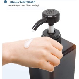 Premium Refillable Soap Dispenser Bottles | Convenient and Elegant Dispenser for Shampoo, Lotion, Soap or Hand Wash in Kitchen or Bathroom - Square (Chocolate, 22 Ounce / 650 ml)