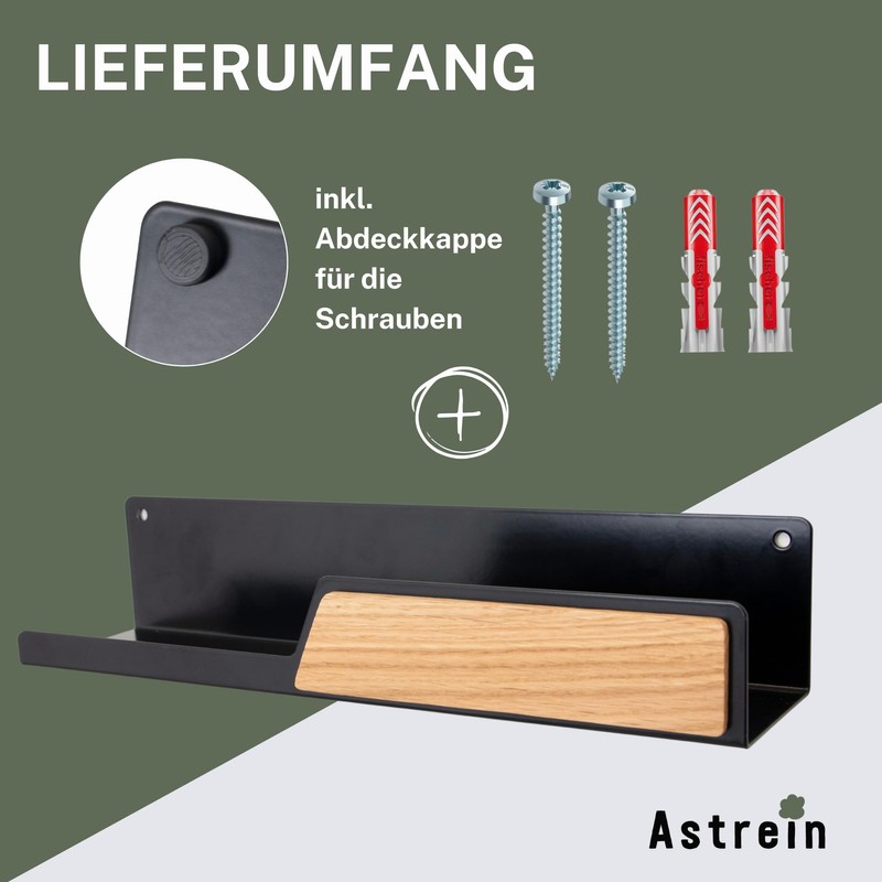 Astrein® Magnetic Key Holder, Wooden Key Holder, Oak, Key Holder