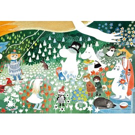 Yanoman 【Made in Japan】1,000 Piece Jigsaw Puzzle Compact Pieces Moomin MOOMIN The Dangerous Journey (10.2 x 14.9 inches) 13-09 Piece Request Card Glue Included Spatula Included Service Card Included