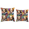 Radiant Shakespeare Throw Pillow