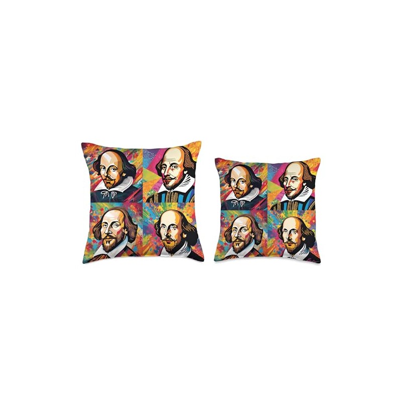 Radiant Shakespeare Throw Pillow